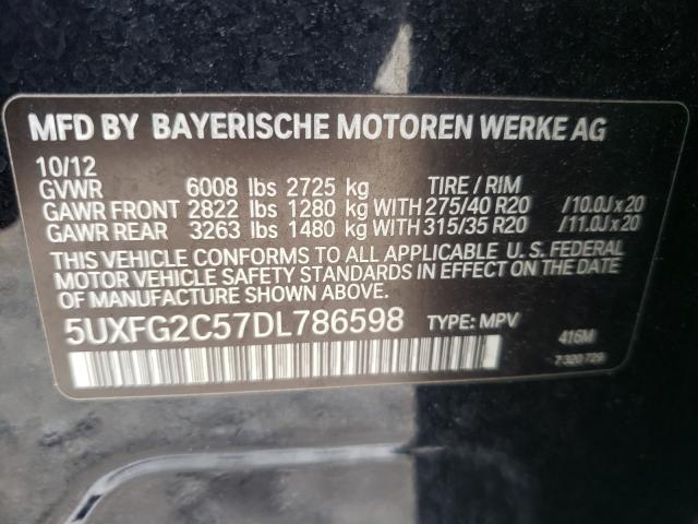 Photo 9 VIN: 5UXFG2C57DL786598 - BMW X6 XDRIVE3 