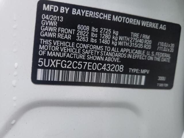 Photo 9 VIN: 5UXFG2C57E0C43208 - BMW X6 XDRIVE3 