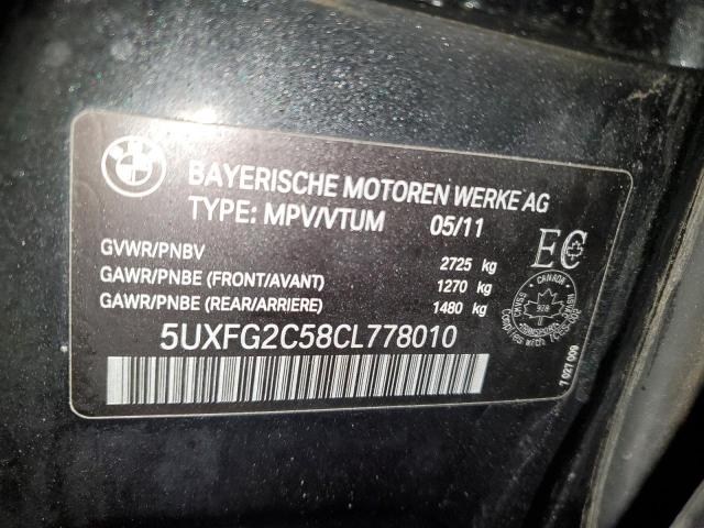 Photo 12 VIN: 5UXFG2C58CL778010 - BMW X6 