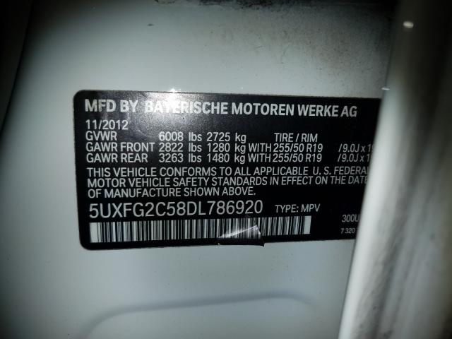 Photo 9 VIN: 5UXFG2C58DL786920 - BMW X6 XDRIVE3 