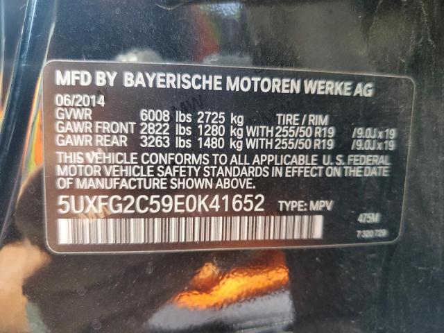 Photo 12 VIN: 5UXFG2C59E0K41652 - BMW X6 XDRIVE3 