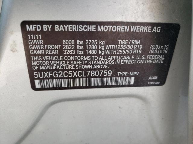 Photo 12 VIN: 5UXFG2C5XCL780759 - BMW X6 XDRIVE3 