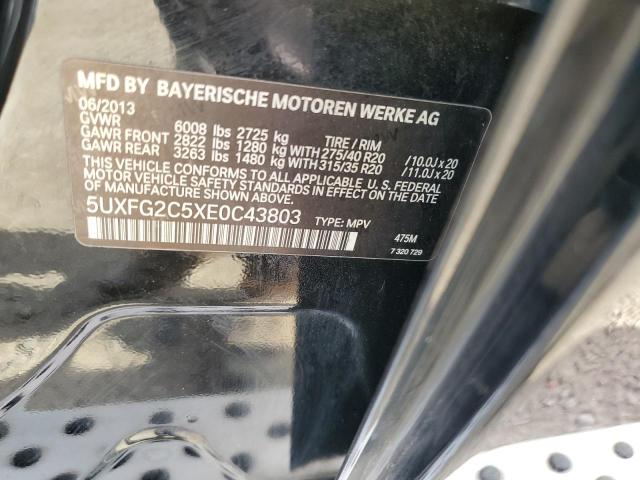 Photo 13 VIN: 5UXFG2C5XE0C43803 - BMW X6 XDRIVE3 