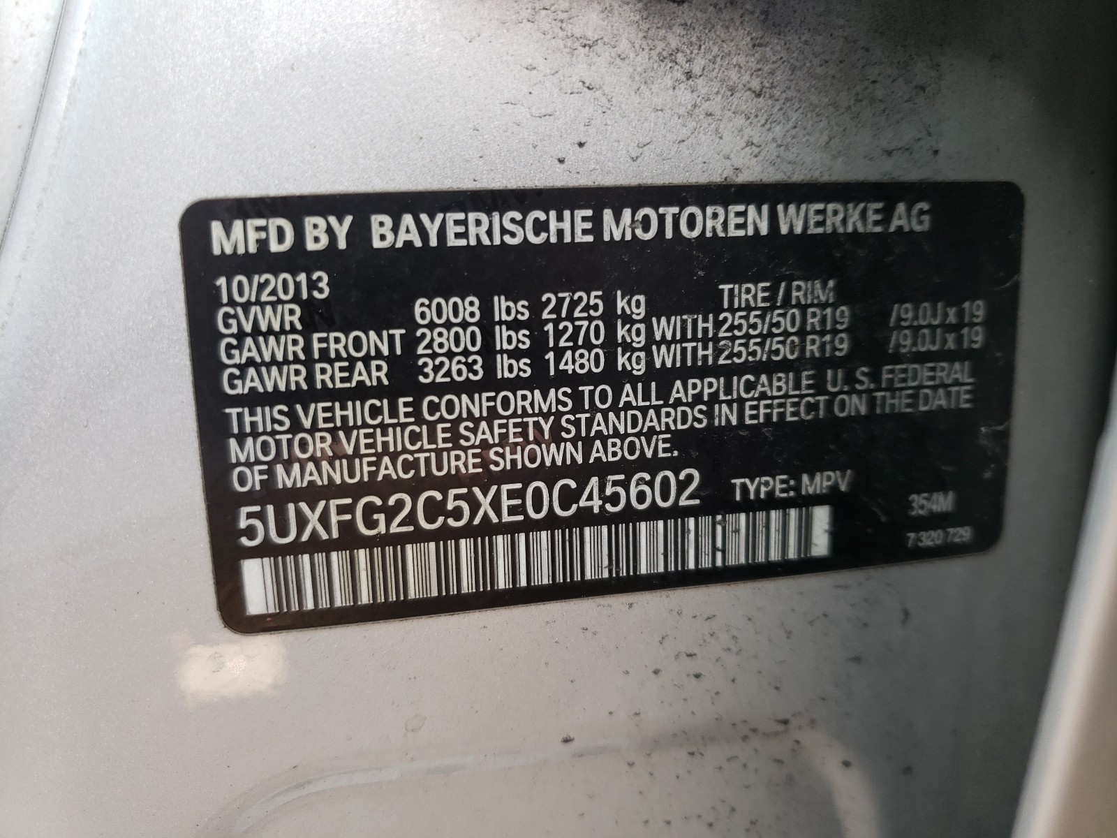 Photo 9 VIN: 5UXFG2C5XE0C45602 - BMW X6 