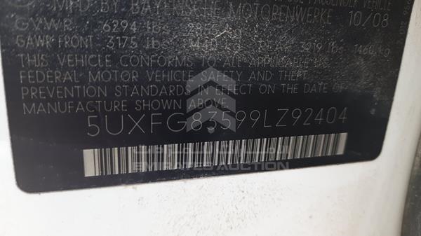 Photo 2 VIN: 5UXFG83599LZ92404 - BMW X6 