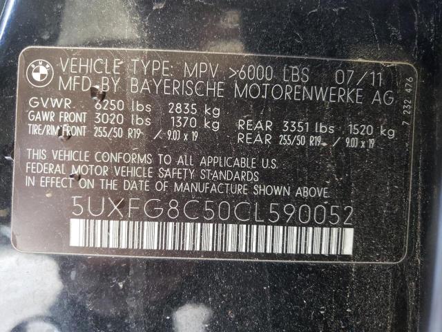 Photo 11 VIN: 5UXFG8C50CL590052 - BMW X6 