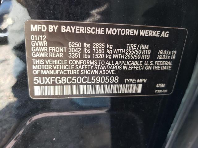 Photo 12 VIN: 5UXFG8C50CL590598 - BMW X6 XDRIVE5 