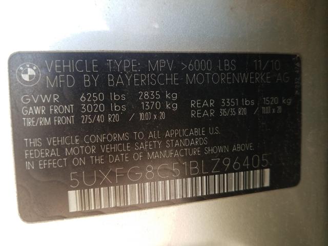 Photo 9 VIN: 5UXFG8C51BLZ96405 - BMW X6 XDRIVE5 