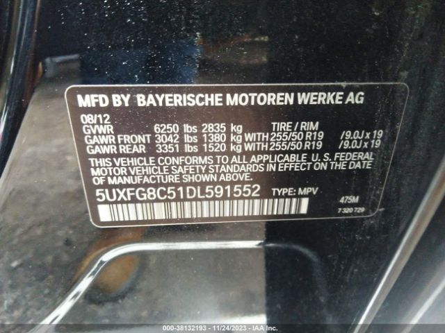 Photo 8 VIN: 5UXFG8C51DL591552 - BMW X6 