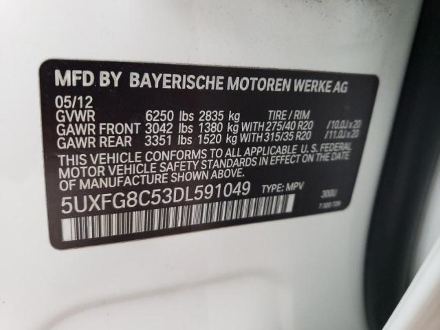 Photo 11 VIN: 5UXFG8C53DL591049 - BMW X6 XDRIVE5 