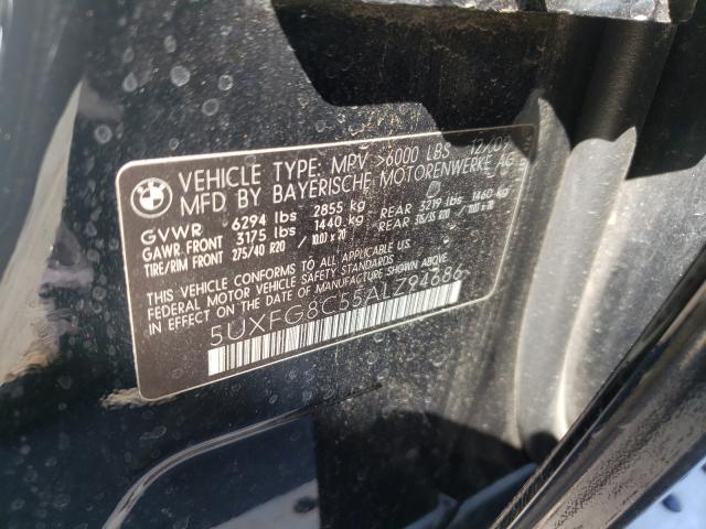 Photo 9 VIN: 5UXFG8C55ALZ94686 - BMW X6 XDRIVE5 