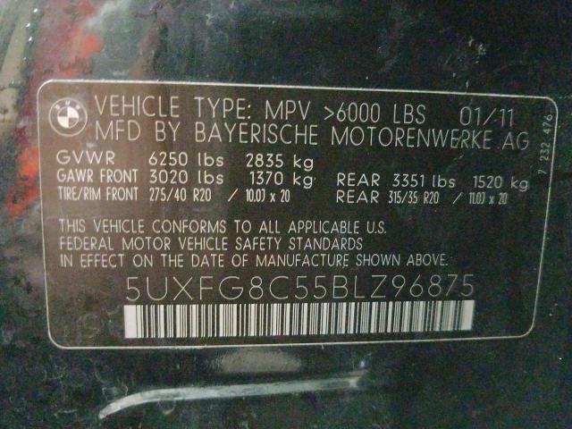 Photo 9 VIN: 5UXFG8C55BLZ96875 - BMW X6 XDRIVE5 