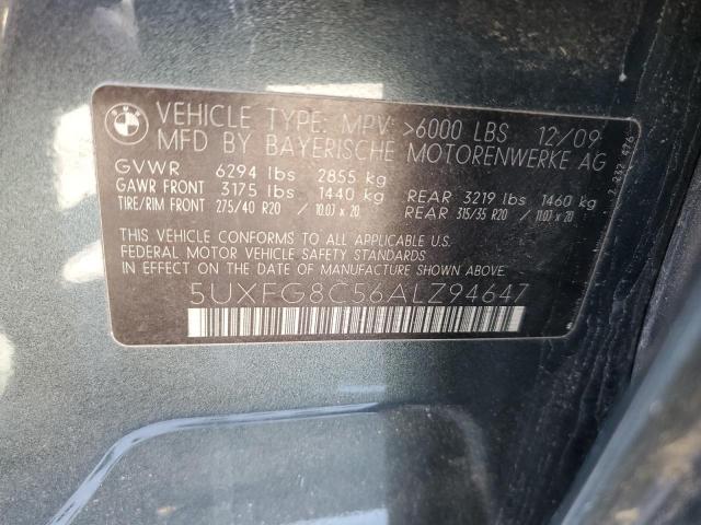 Photo 11 VIN: 5UXFG8C56ALZ94647 - BMW X6 