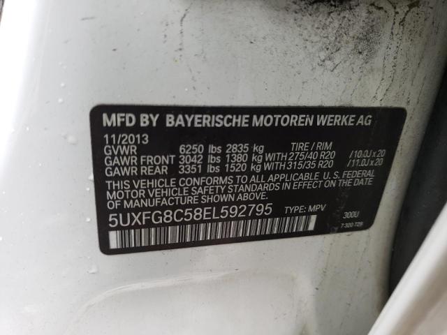 Photo 11 VIN: 5UXFG8C58EL592795 - BMW X6 XDRIVE5 