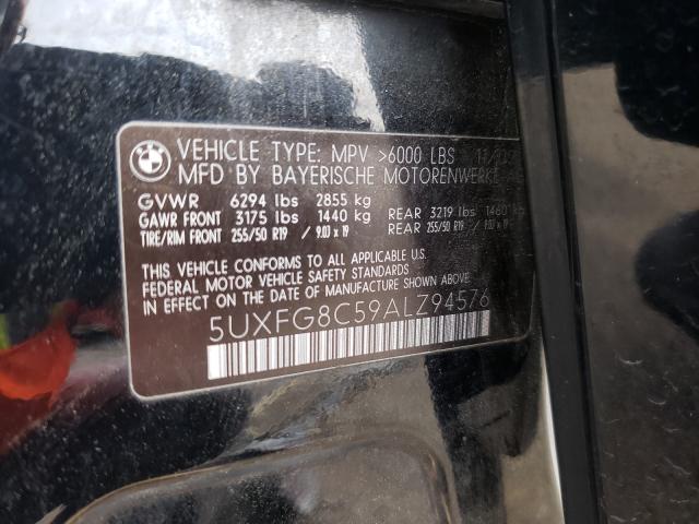 Photo 9 VIN: 5UXFG8C59ALZ94576 - BMW X6 XDRIVE5 