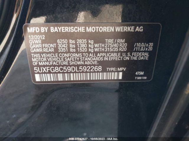 Photo 8 VIN: 5UXFG8C59DL592268 - BMW X6 