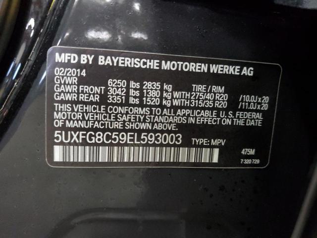 Photo 12 VIN: 5UXFG8C59EL593003 - BMW X6 XDRIVE5 