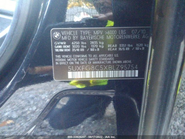 Photo 8 VIN: 5UXFG8C5XBLZ95754 - BMW X6 