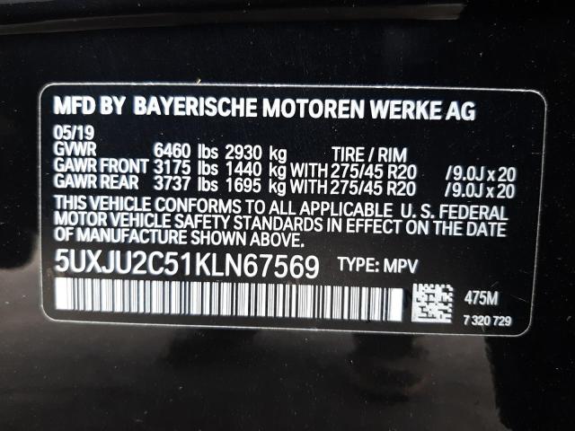 Photo 9 VIN: 5UXJU2C51KLN67569 - BMW X5 XDRIVE5 