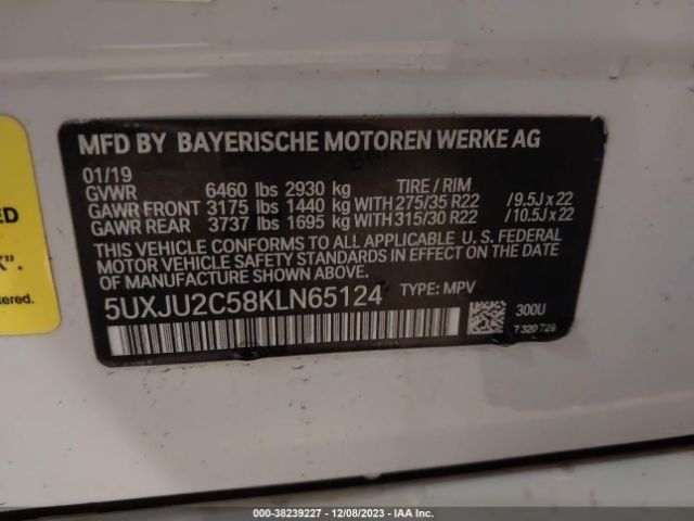 Photo 8 VIN: 5UXJU2C58KLN65124 - BMW X5 