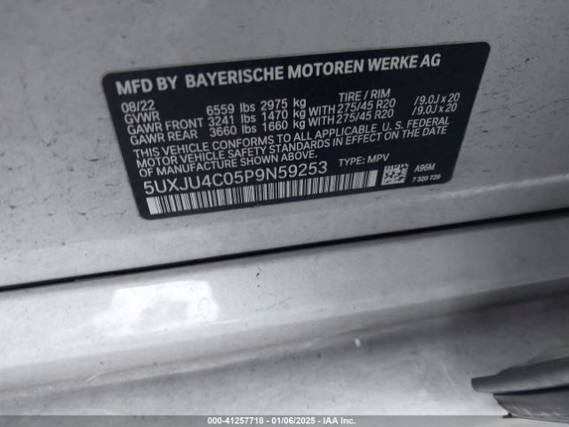 Photo 8 VIN: 5UXJU4C05P9N59253 - BMW X5 