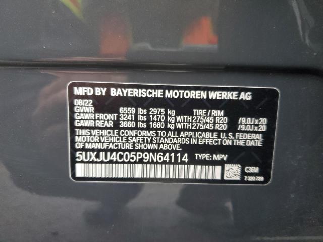 Photo 11 VIN: 5UXJU4C05P9N64114 - BMW X5 M50I 