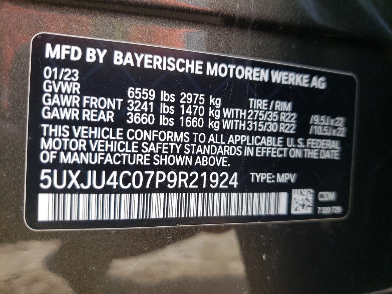 Photo 13 VIN: 5UXJU4C07P9R21924 - BMW X5 