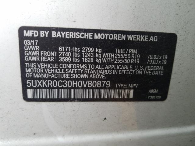 Photo 9 VIN: 5UXKR0C30H0V80879 - BMW X5 