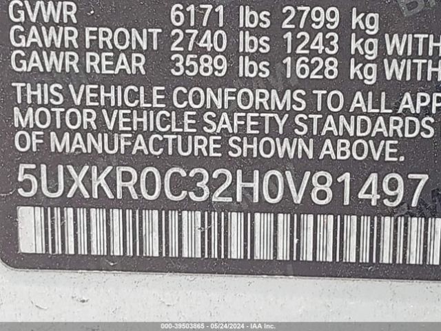 Photo 8 VIN: 5UXKR0C32H0V81497 - BMW X5 