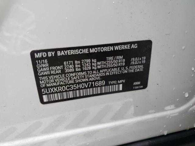 Photo 11 VIN: 5UXKR0C35H0V71689 - BMW X5 XDRIVE3 