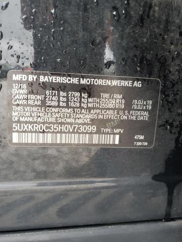 Photo 12 VIN: 5UXKR0C35H0V73099 - BMW X5 XDRIVE3 