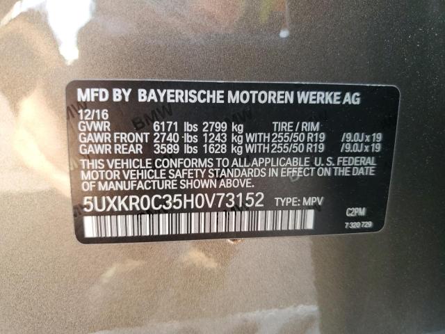 Photo 12 VIN: 5UXKR0C35H0V73152 - BMW X5 