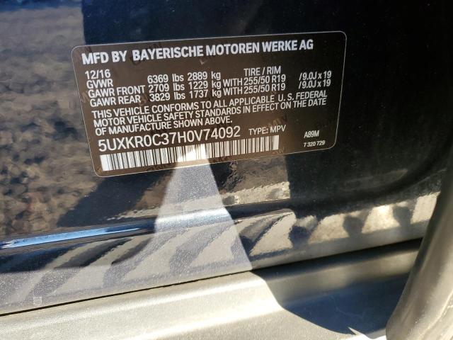 Photo 12 VIN: 5UXKR0C37H0V74092 - BMW X5 