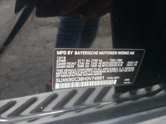 Photo 9 VIN: 5UXKR0C38H0V74991 - BMW X5 XDRIVE3 