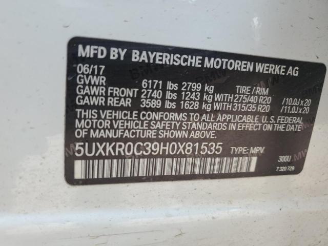 Photo 12 VIN: 5UXKR0C39H0X81535 - BMW X5 XDRIVE3 