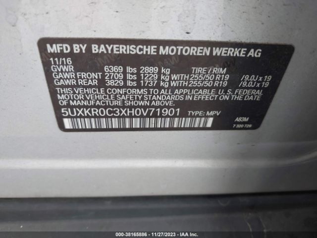 Photo 8 VIN: 5UXKR0C3XH0V71901 - BMW X5 