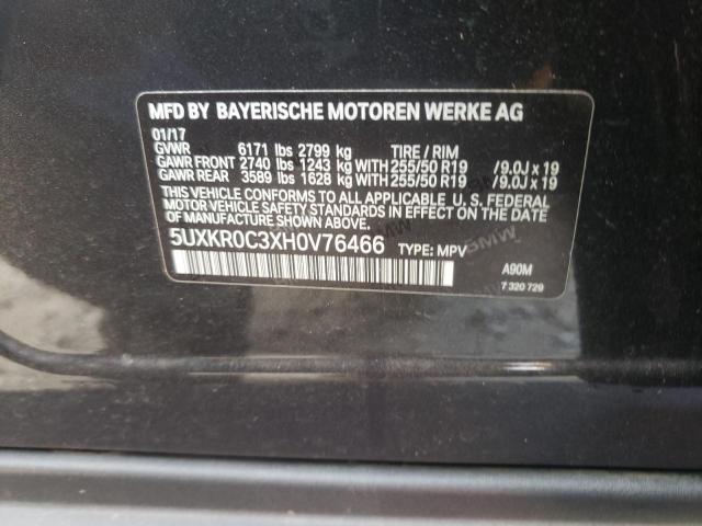 Photo 9 VIN: 5UXKR0C3XH0V76466 - BMW X5 XDRIVE3 