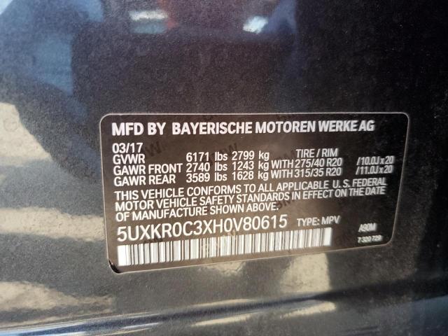 Photo 12 VIN: 5UXKR0C3XH0V80615 - BMW X5 