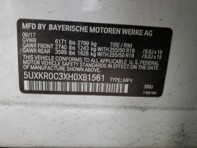 Photo 11 VIN: 5UXKR0C3XH0X81561 - BMW X5 