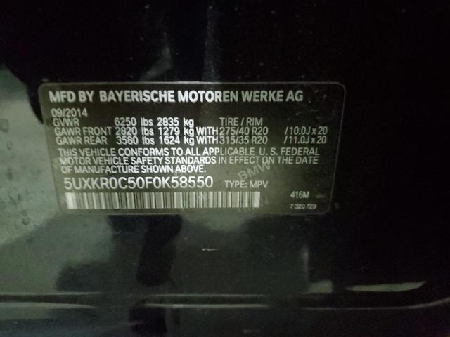 Photo 12 VIN: 5UXKR0C50F0K58550 - BMW X5 XDRIVE3 