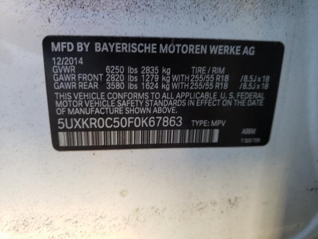 Photo 9 VIN: 5UXKR0C50F0K67863 - BMW X5 XDRIVE3 