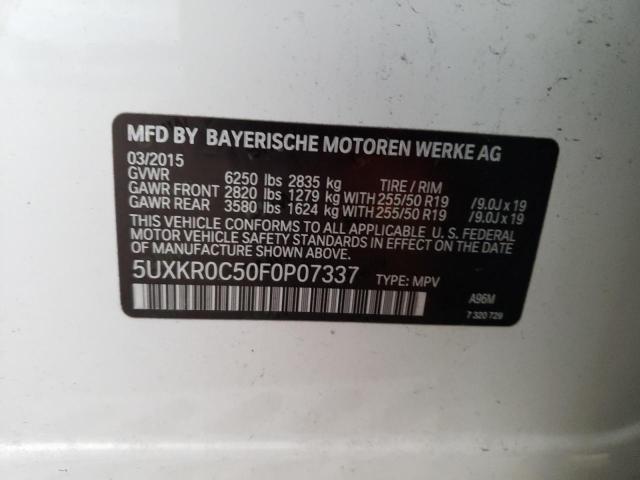 Photo 12 VIN: 5UXKR0C50F0P07337 - BMW X5 XDRIVE3 