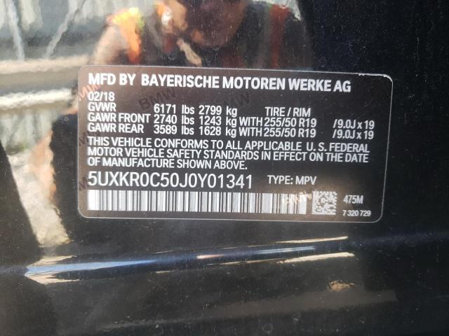 Photo 9 VIN: 5UXKR0C50J0Y01341 - BMW X5 XDRIVE3 