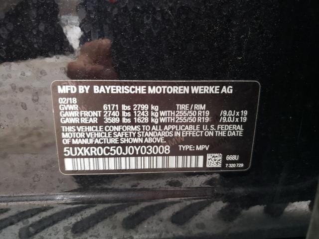 Photo 13 VIN: 5UXKR0C50J0Y03008 - BMW X5 XDRIVE3 