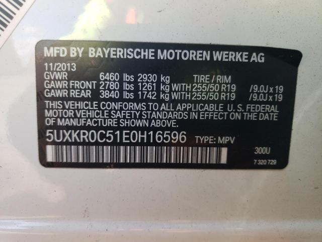 Photo 9 VIN: 5UXKR0C51E0H16596 - BMW X5 XDRIVE3 