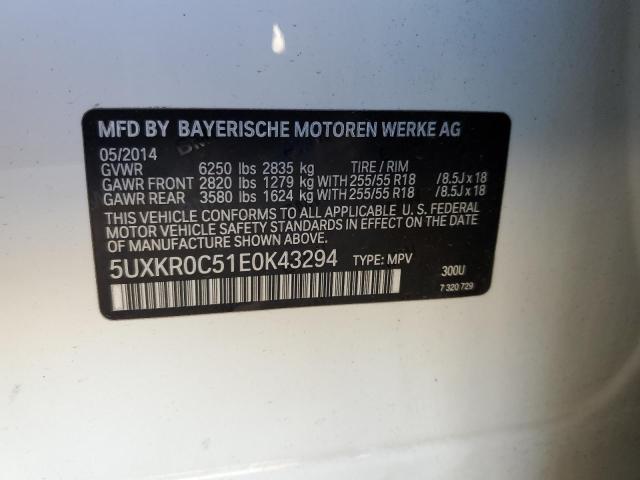 Photo 11 VIN: 5UXKR0C51E0K43294 - BMW X5 XDRIVE3 