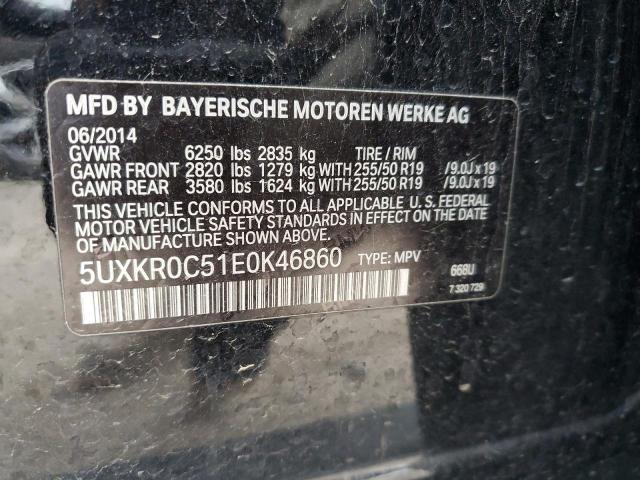 Photo 11 VIN: 5UXKR0C51E0K46860 - BMW X5 XDRIVE3 