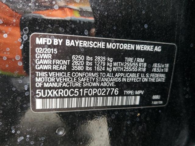 Photo 12 VIN: 5UXKR0C51F0P02776 - BMW X5 XDRIVE3 