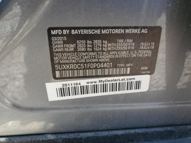 Photo 11 VIN: 5UXKR0C51F0P04401 - BMW X5 