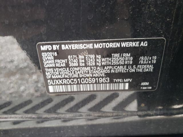 Photo 12 VIN: 5UXKR0C51G0S91963 - BMW X5 XDRIVE3 